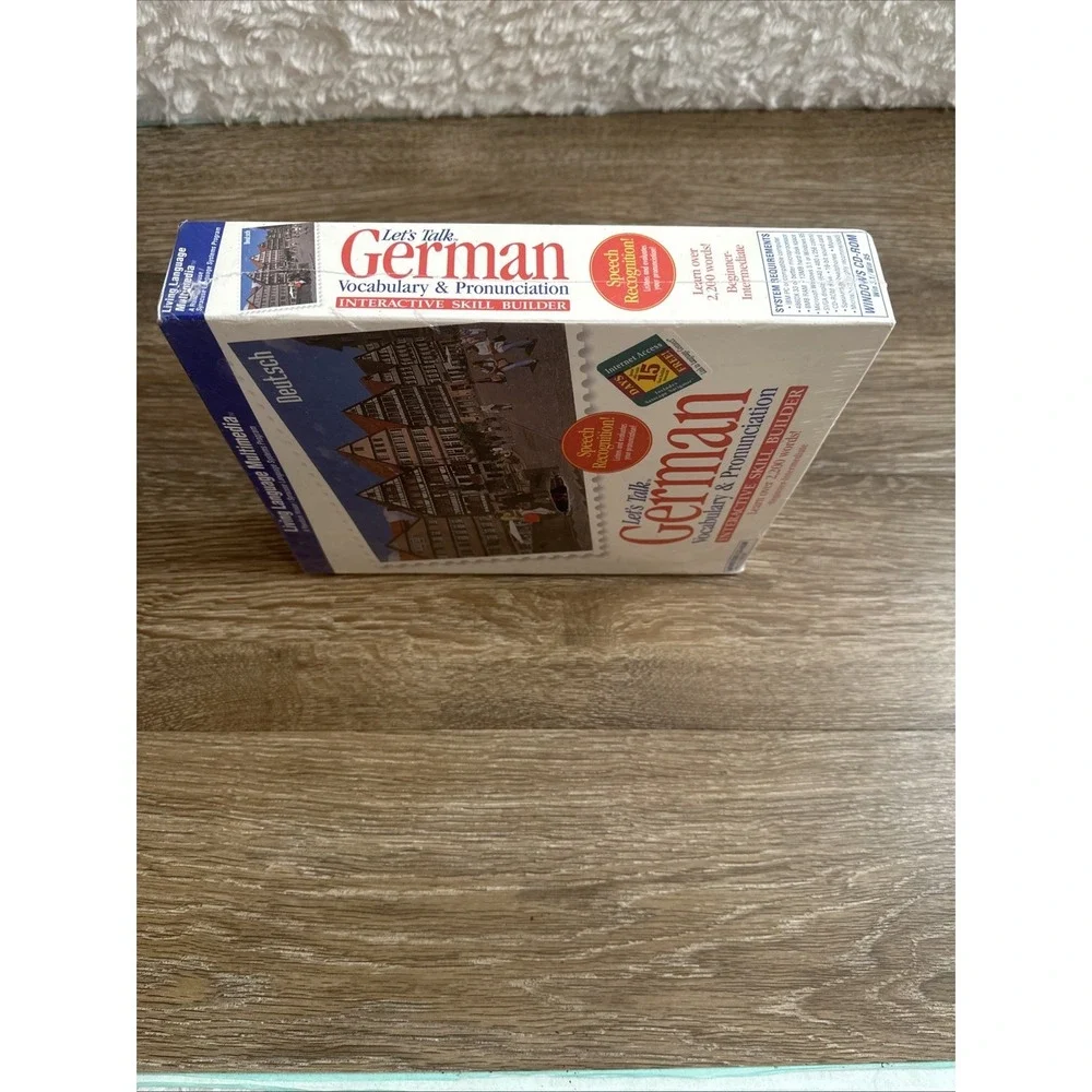 Vintage German Language Learning Software CD-ROM Sealed Windows 3.1 Living